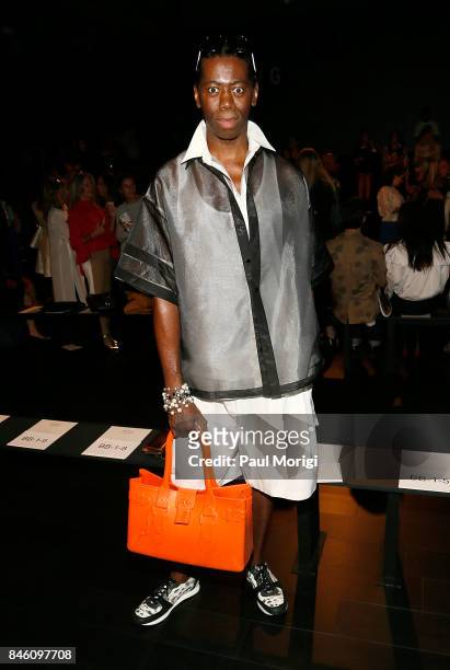 Alexander attends the Badgley Mischka fashion show during New York Fashion Week: The Shows at Gallery 1, Skylight Clarkson Sq on September 12, 2017...