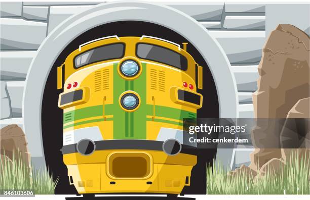 old train - speeding locomotive stock illustrations