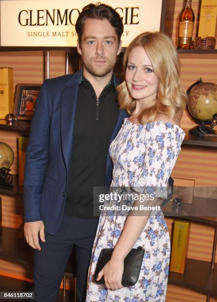 Richard Rankin and Cara Theobold attend the launch of the 'Beyond The Cask' collaboration between Glenmorangie and Renovo at Behind The Bikeshed on...