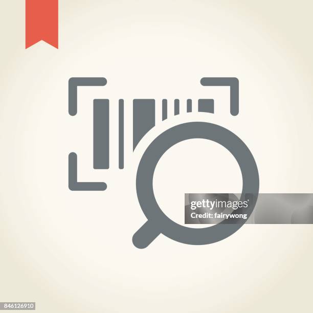 bar code icon - barcode scanner store stock illustrations