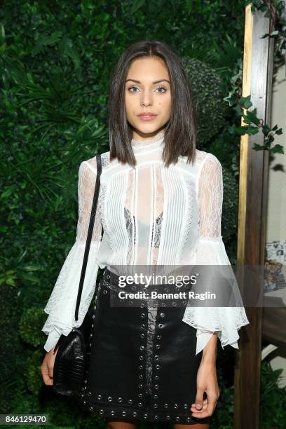 Actress Alyssa Lynch attends Alice + Olivia By Stacey Bendet fashion show during New York Fashion Week: The Shows at Gallery 2, Skylight Clarkson Sq...