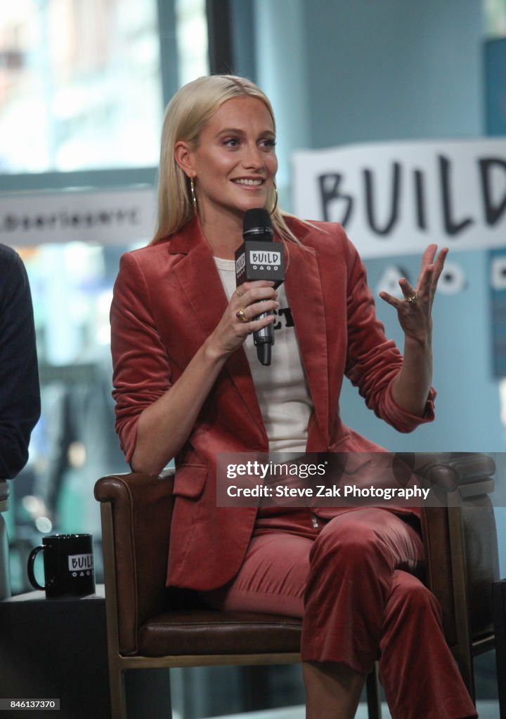 Taron Pascal Actress Poppy Delevingne attends Build Series to discuss her new film ...
