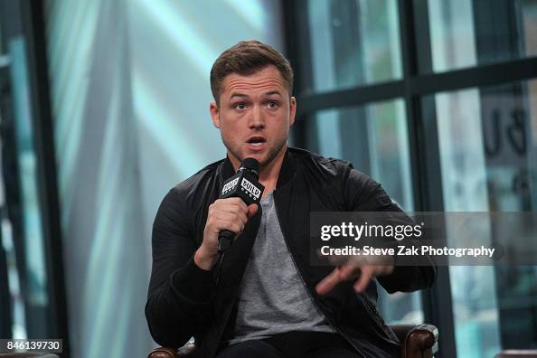 Taron Pascal Actor Taron Egerton attends Build Series to discuss his new film ...