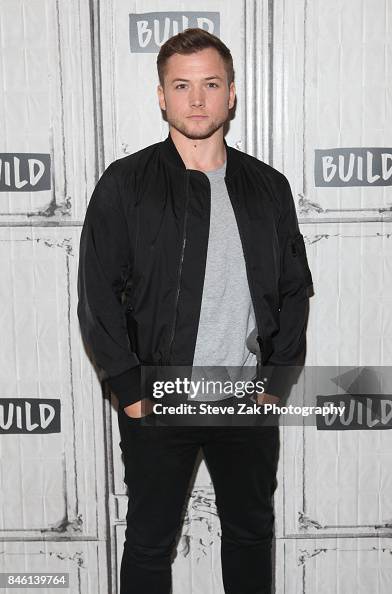 Taron Pascal Actor Taron Egerton attends Build Series to discuss his new film ...