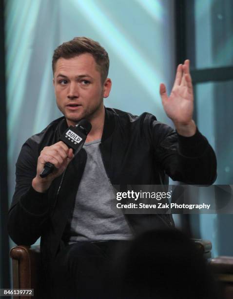 Taron Pascal Build Presents Taron Egerton Pedro Pascal Poppy Delevingne Discussing ...