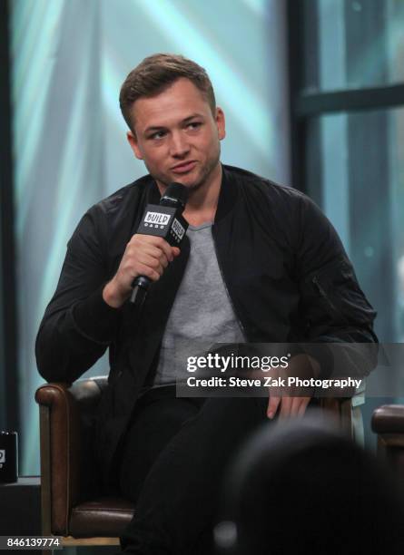 Taron Pascal Build Presents Taron Egerton Pedro Pascal Poppy Delevingne Discussing ...
