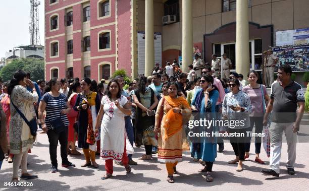 After the brutal murder of a seven-year-old at Ryan International School in Gurugram, panicked parents gather outside the Ryan International School...