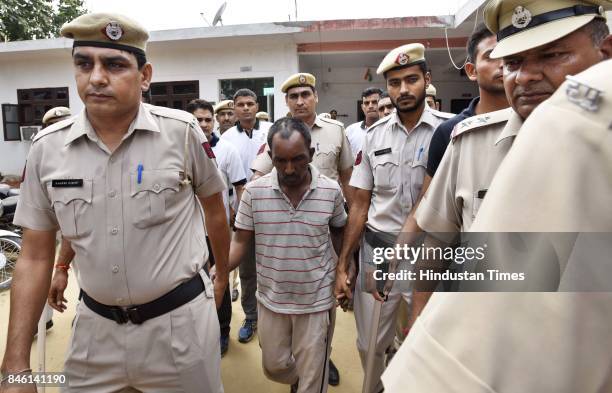 Ryan International School student murder accused Ashok Kumar sent to jail, to be produced before a special court, on September 12, 2017 in Gurgaon,...