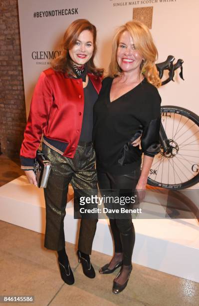 Jasmine Guinness and Erin Morris attend the launch of the 'Beyond The Cask' collaboration between Glenmorangie and Renovo at Behind The Bikeshed on...