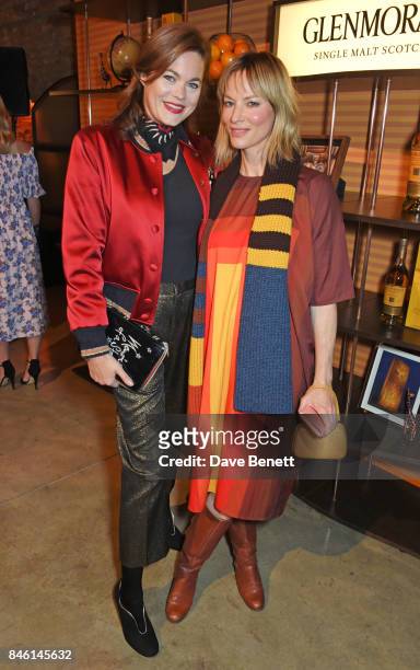 Jasmine Guinness and Sienna Guillory attend the launch of the 'Beyond The Cask' collaboration between Glenmorangie and Renovo at Behind The Bikeshed...