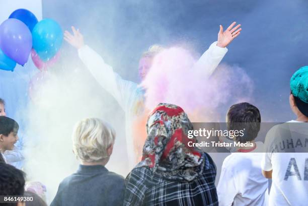 Barbara Schoeneberger during the 'Wie weit wuerdest du gehen' Charity Event on September 12, 2017 near Berlin in Usedom, Germany.