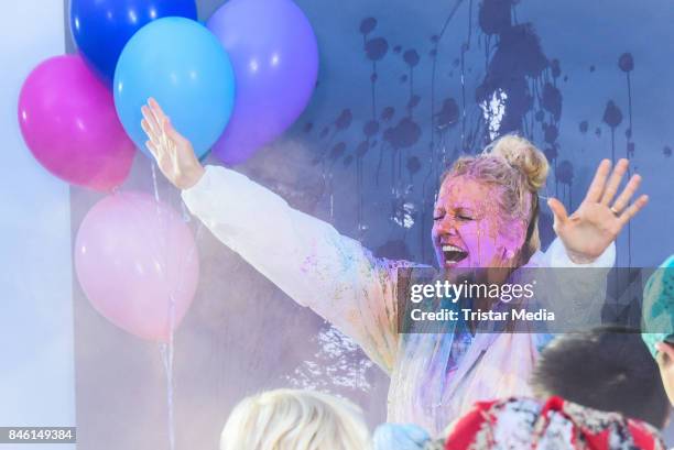 Barbara Schoeneberger during the 'Wie weit wuerdest du gehen' Charity Event on September 12, 2017 near Berlin in Usedom, Germany.