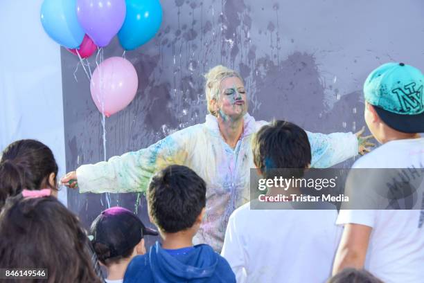 Barbara Schoeneberger during the 'Wie weit wuerdest du gehen' Charity Event on September 12, 2017 near Berlin in Usedom, Germany.