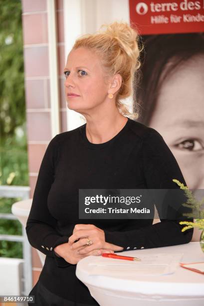 Barbara Schoeneberger during the 'Wie weit wuerdest du gehen' Charity Event on September 12, 2017 near Berlin in Usedom, Germany.