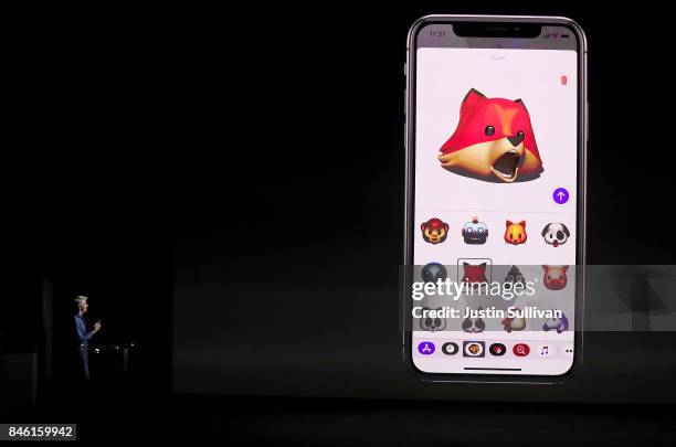 Apple's senior vice president of Software Engineering Craig Federighi speaks during an Apple special event at the Steve Jobs Theatre on the Apple...