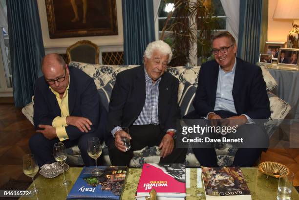 Antonio Carluccio attends the launch of chef Giorgio Locatelli's new book "Made At Home: The Food I Cook For The People I Love" at the Italian...