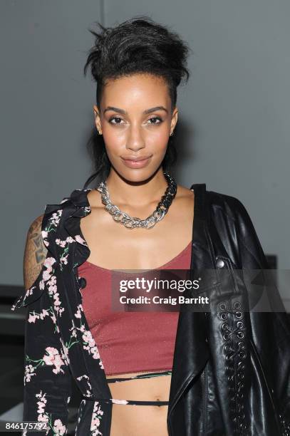 Azmarie Livingston attends the Fashion Palette New York Fashion Week Spring/Summer 2018 at Pier 59 on September 12, 2017 in New York City.