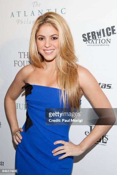 Shakira attends The Huffington Post pre-inaugural ball at the Newseum on January 19, 2009 in Washington, DC.