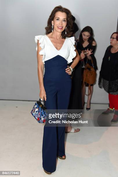 Fe Fendi attends the Chiara Boni La Petite Robe fashion show during New York Fashion Week: The Shows at Gallery 3, Skylight Clarkson Sq on September...