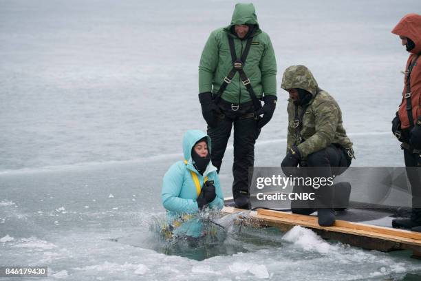 Episode 205: "Snow" -- Pictured: Shawn Johnson East, Bode Miller, Dhani Jones, Jeremy Bloom --