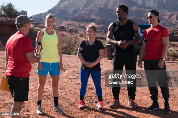 Episode 204: "Canyonlands" -- Pictured: Davide Vigano, Kristi Leskinen, Shawn Johnson East, Dhani Jones, Jeremy Bloom --