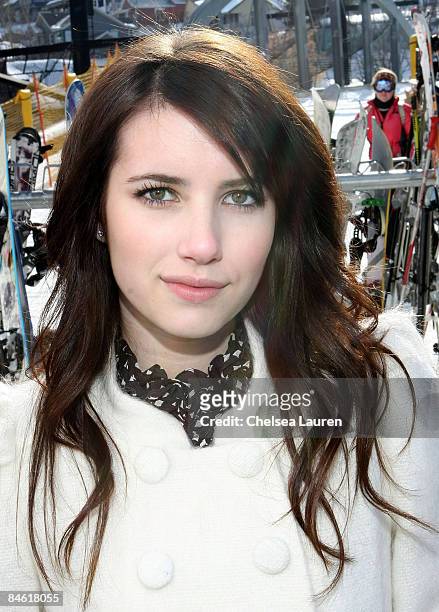 Actress Emma Roberts is seen around town on January 17, 2009 in Park City, Utah.