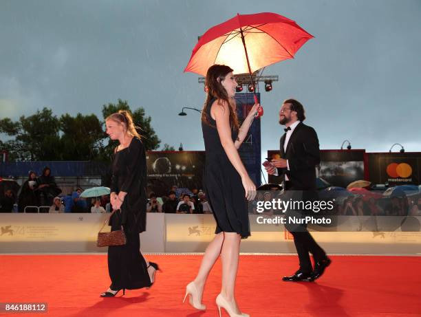 Venice, Italy. 07 September, 2017: Guests walks the red carpet ahead of the 'Mektoub, My Love: Canto Uno' screening during the 74th Venice Film...