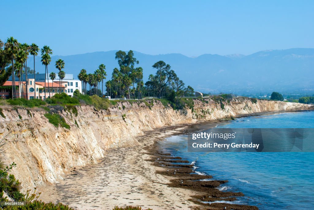 Beach And Cliffs At University Of California Santa Barbara High-Res ...