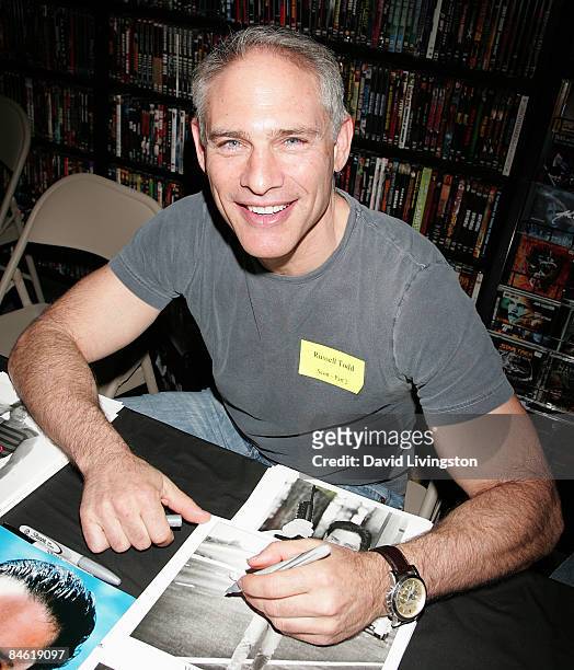 Actor Russell Todd attends Anchor Bay Entertainment's Jason Voorhees reunion at Dark Delicacies Bookstore on February 3, 2009 in Burbank, California.