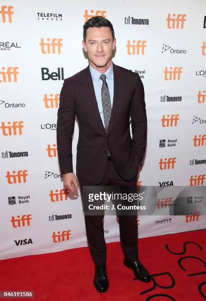 Actor Luke Evans attends the premiere of "Professor Marston & The Wonder Women" during the 2017 Toronto International Film Festival at Princess of...