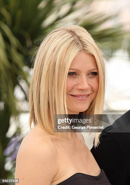 Actress Gwyneth Paltrow attends the 'Two Lovers' photocall at the Palais des Festivals during the 61st Cannes International Film Festival on May 20,...