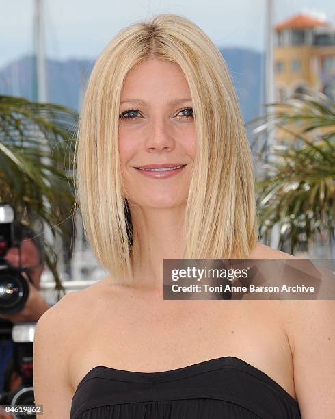 Actress Gwyneth Paltrow attends the Two Lovers photocall at the Palais des Festivals during the 61st Cannes International Film Festival on May 20,...