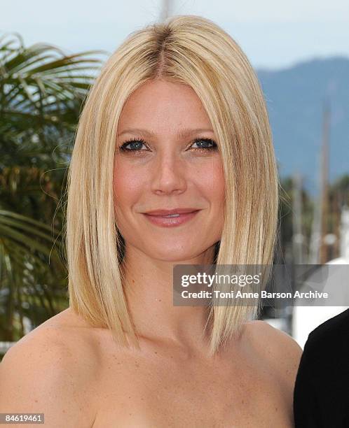 Actress Gwyneth Paltrow attends the Two Lovers photocall at the Palais des Festivals during the 61st Cannes International Film Festival on May 20,...