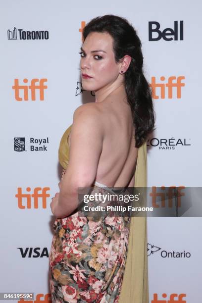 Daniela Vega attends the "A Fantastic Woman" premiere during the 2017 Toronto International Film Festival at The Elgin on September 12, 2017 in...