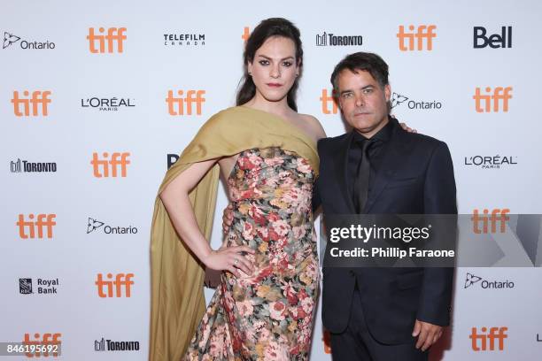 Daniela Vega and director Sebastian Lelio attend the "A Fantastic Woman" premiere during the 2017 Toronto International Film Festival at The Elgin on...