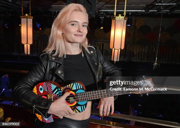 Grace Chatto of Clean Bandit ahead of the Art On A Ukulele Concert at The Jazz Cafe on September 12, 2017 in London, England.