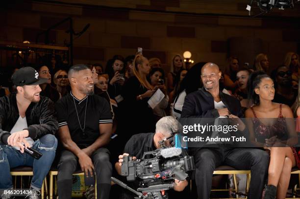 Jamie Foxx and Keenan Ivory Wayans attend the Sherri Hill NYFW SS18 Runway Show at Gotham Hall on September 12, 2017 in New York City.