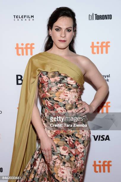 Actress Daniela Vega attends the 'A Fantastic Woman' premiere during the 2017 Toronto International Film Festival at The Elgin on September 12, 2017...