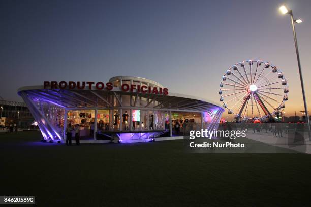 Rio de Janeiro, Brazil, September 12, 2017: Rock City View, where the Rock in Rio 2017 will be held between 15 and 24 September. The Rock In Rio is...