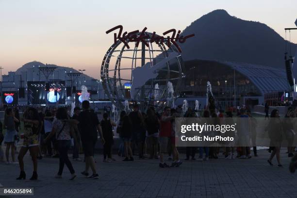 Rio de Janeiro, Brazil, September 12, 2017: Rock City View, where the Rock in Rio 2017 will be held between 15 and 24 September. The Rock In Rio is...