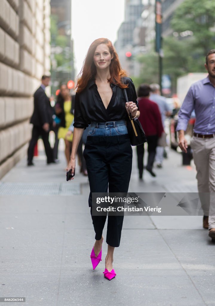 New York Fashion Week - Street Style - Day 6