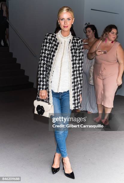 Nicky Hilton Rothschild is seen arriving at Alice + Olivia By Stacey Bendet - fashion show during September 2017 - New York Fashion Week: The Shows...