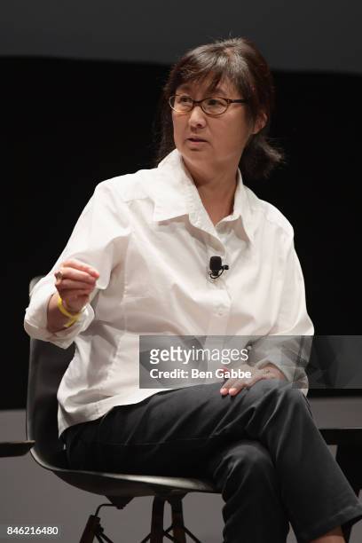 Maya Lin speaks onstage during TIME Celebrates FIRSTS on September 12, 2017 in New York City.