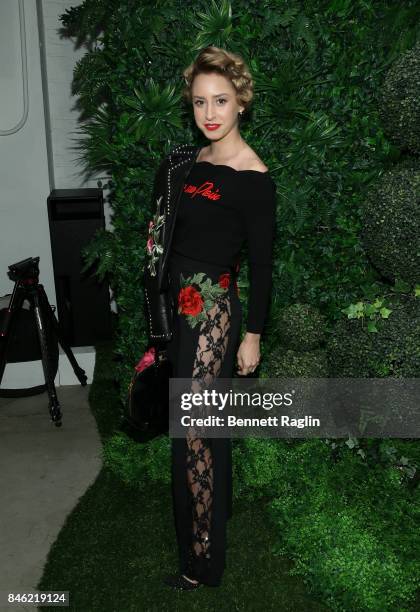 Jazmin Grimaldi attends Alice + Olivia By Stacey Bendet fashion show during New York Fashion Week at Gallery 2, Skylight Clarkson Sq on September 12,...