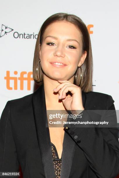 Actor Adèle Exarchopoulos attends the "Racer And The Jailbird" Premiere held at Ryerson Theatre during the 2017 Toronto International Film Festival...