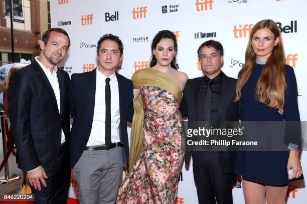 Daniela Vega , director Sebastian Lelio and guests attend the "A Fantastic Woman" premiere during the 2017 Toronto International Film Festival at The...