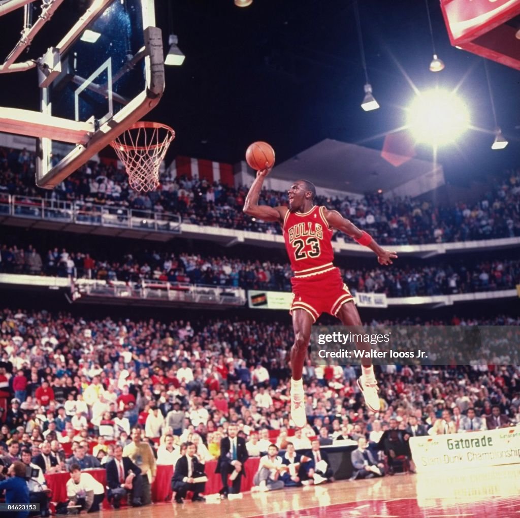 Chicago Bulls Michael Jordan, 1988 NBA Slam Dunk Contest