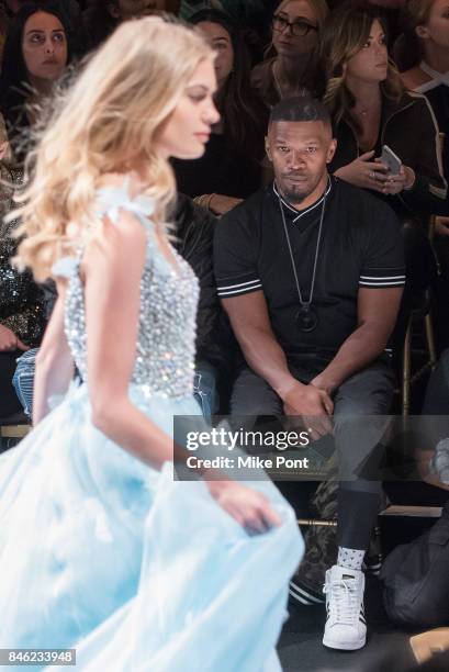 Jamie Foxx attends the Sherri Hill fashion show at Gotham Hall on September 12, 2017 in New York City.