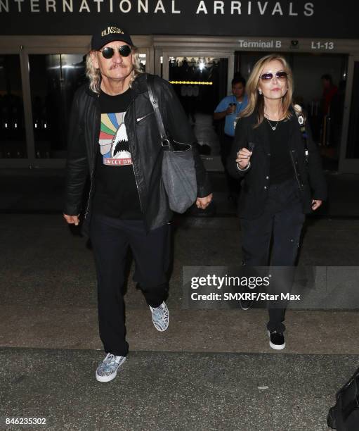 Singer Joe Walsh and his wife Marjorie Bach are seen on September 12, 2017 in Los Angeles, California.