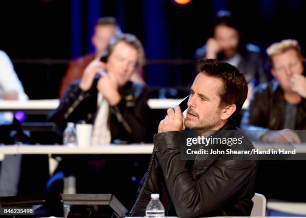 In this handout photo provided by Hand in Hand, Charles Esten attends Hand in Hand: A Benefit for Hurricane Relief at the Grand Ole Opry House on...